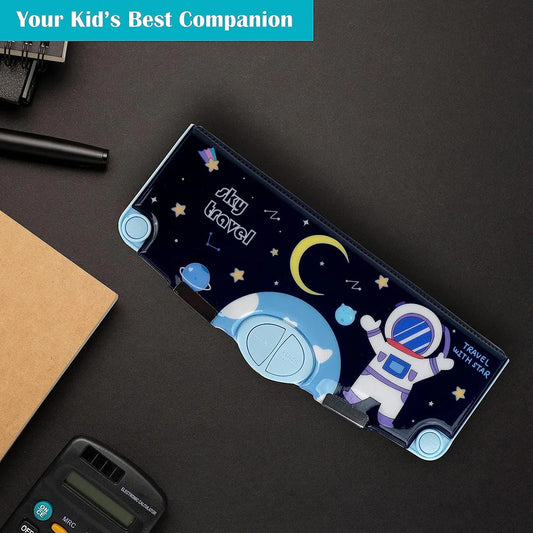Multifunctional Pencil Box For Kids Space Pencil Box For Boys Kids Pencil Box For Boys  Girls Magnetic Pencil Box For Boys Pop Up Pencil Box Space Theme Return Gifts For Kids (Space Pencil Box)