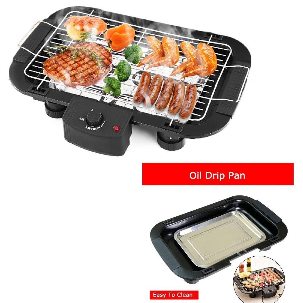 Smokeless Electric Indoor Barbecue Grill 2000W – Non-Stick, Portable BBQ Grill for Home & Kitchen Use