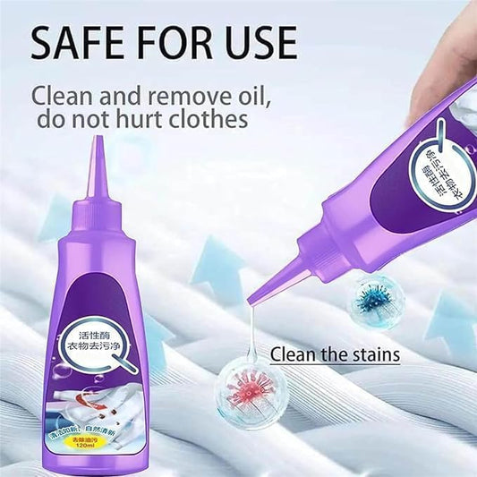 Active Enzyme Clothing Stain Removal Agent, Stain Remover, Clothing Stain Remover (Pack of 2)