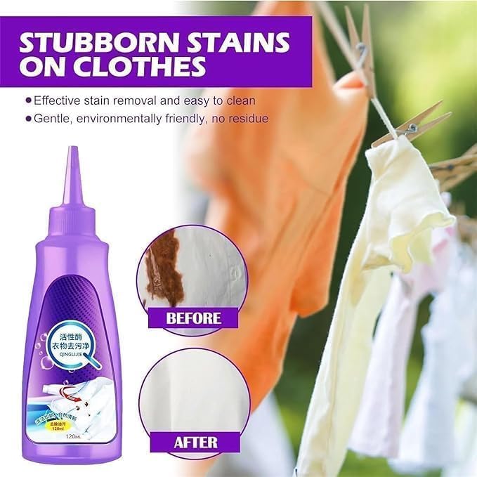 Active Enzyme Clothing Stain Removal Agent, Stain Remover, Clothing Stain Remover (Pack of 2)