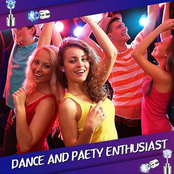 Flashing Earrings With LED Lights (1 Pair)