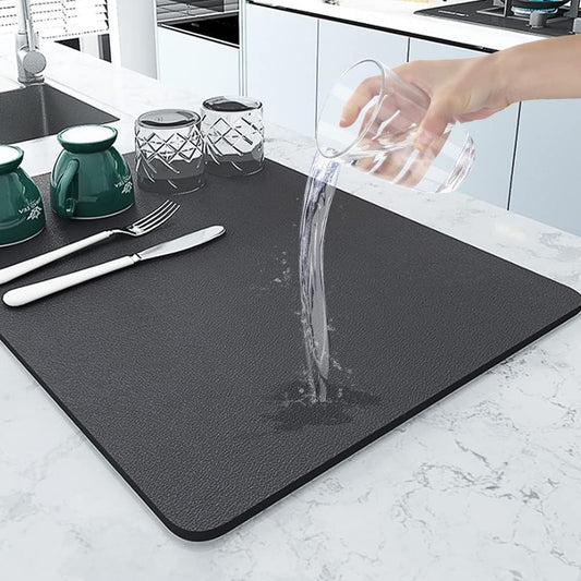 Drying mat for Kitchen, Water Absorbent Mat (PACK OF 2)