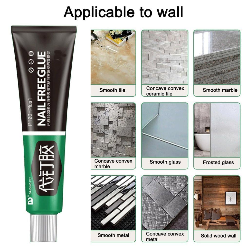 Adhesive Sealant Fix Glue Nail Free Adhesive Adhesive (Pack of 2)