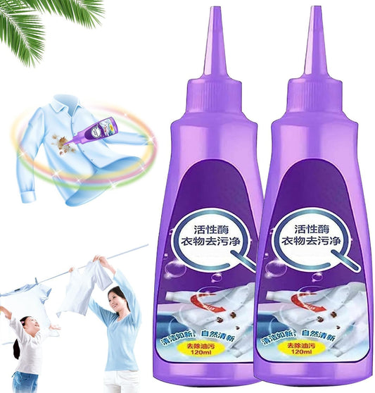 Active Enzyme Clothing Stain Removal Agent, Stain Remover, Clothing Stain Remover (Pack of 2)