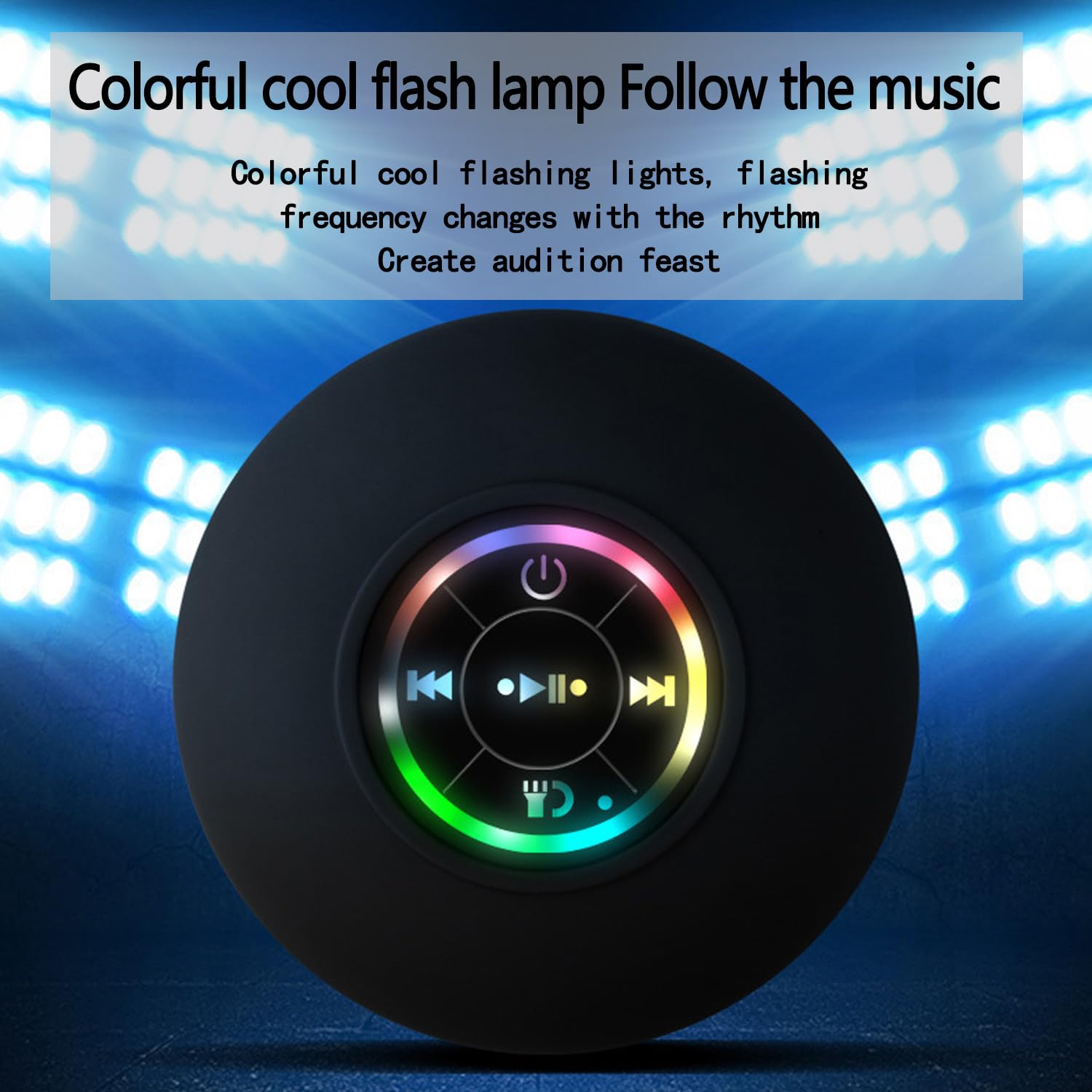 Large Suction Cup Waterproof Bluetooth Speaker