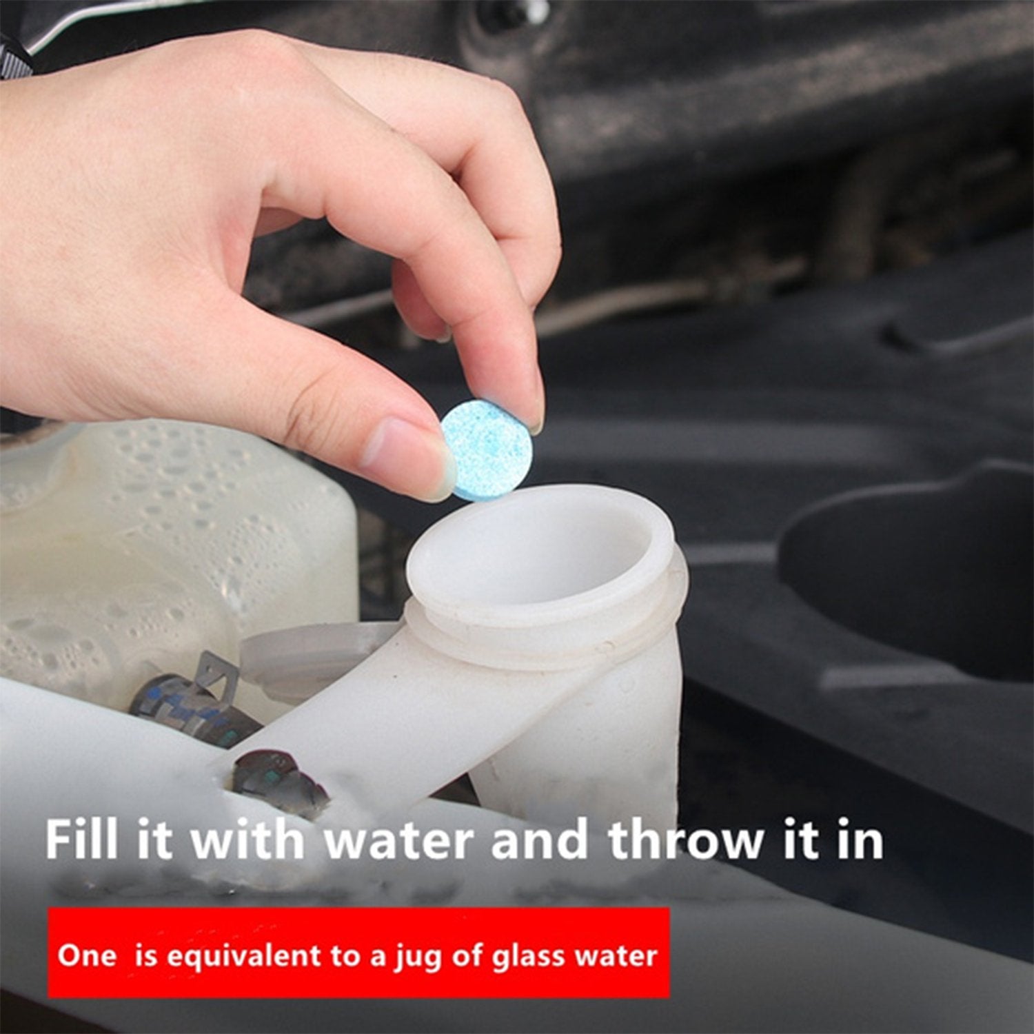 Car Wiper Detergent Effervescent Tablets Washer, windshield liquid
