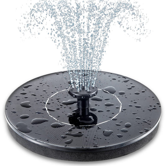 Fountain Solar Power Floating Water Pump for Pool Pond Garden and Patio Plants Round
