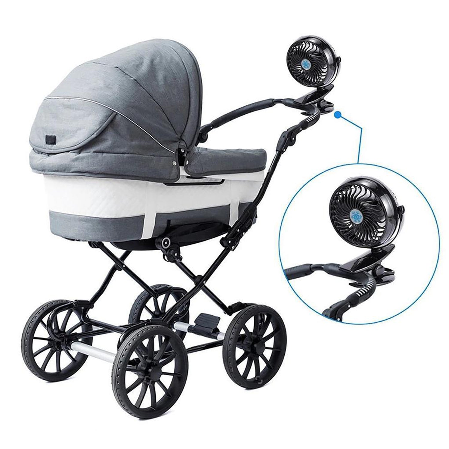 Mini Usb Clip Fan Widely Used In Summers For Cool Down Rooms And Body Purposes. (Battery Not Include)