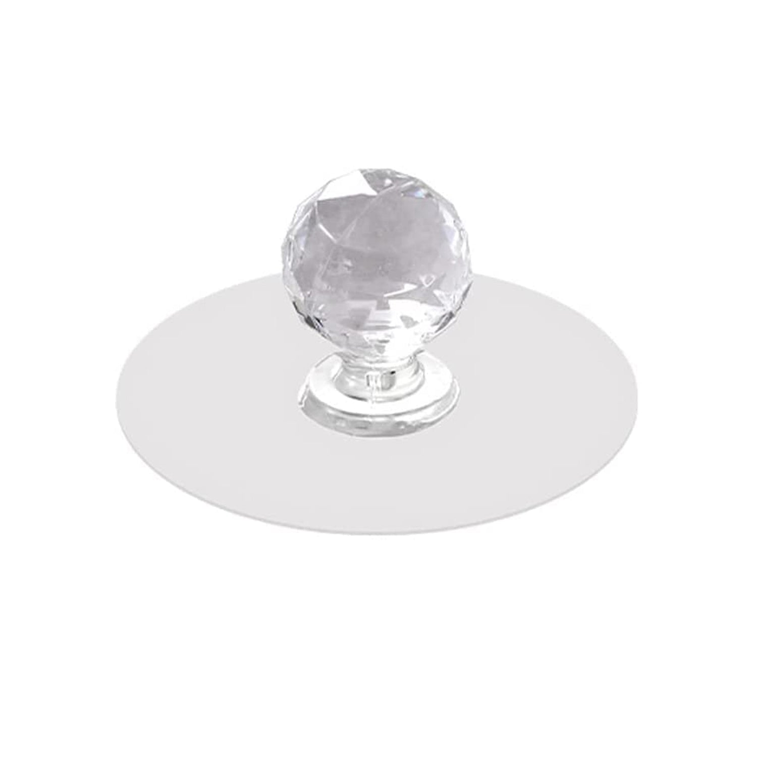 Clear Cabinet Drawer Knobs  Hook Diamond Crystal Shaped Pulls Handles For Wardrobe Kitchen Cupboard Bathroom Dresser Furniture Door Window (1 Pc)