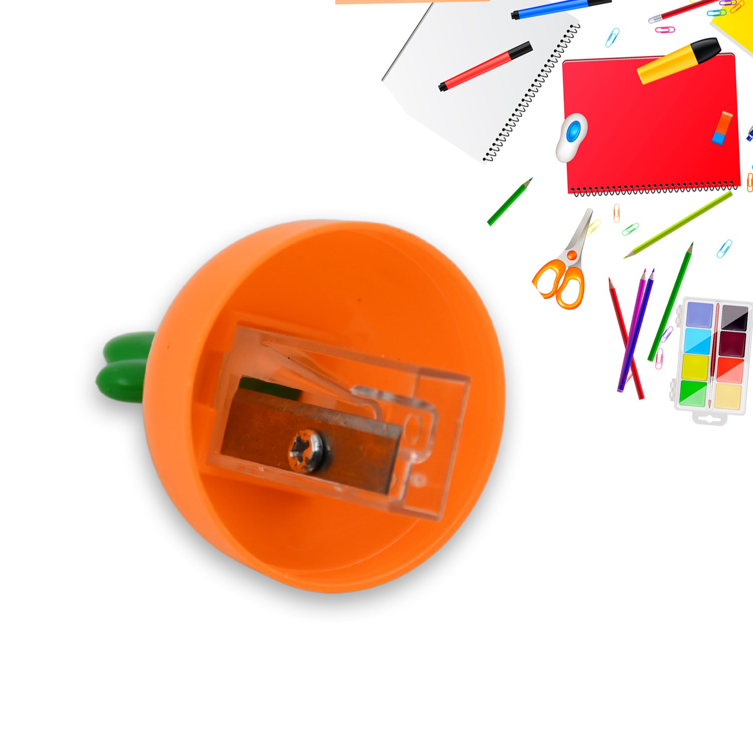 Student Pencil Sharpener Cartoon Simple Carrot Pencil Sharpener Suitable For Students Children School Stationery (1 Pc)