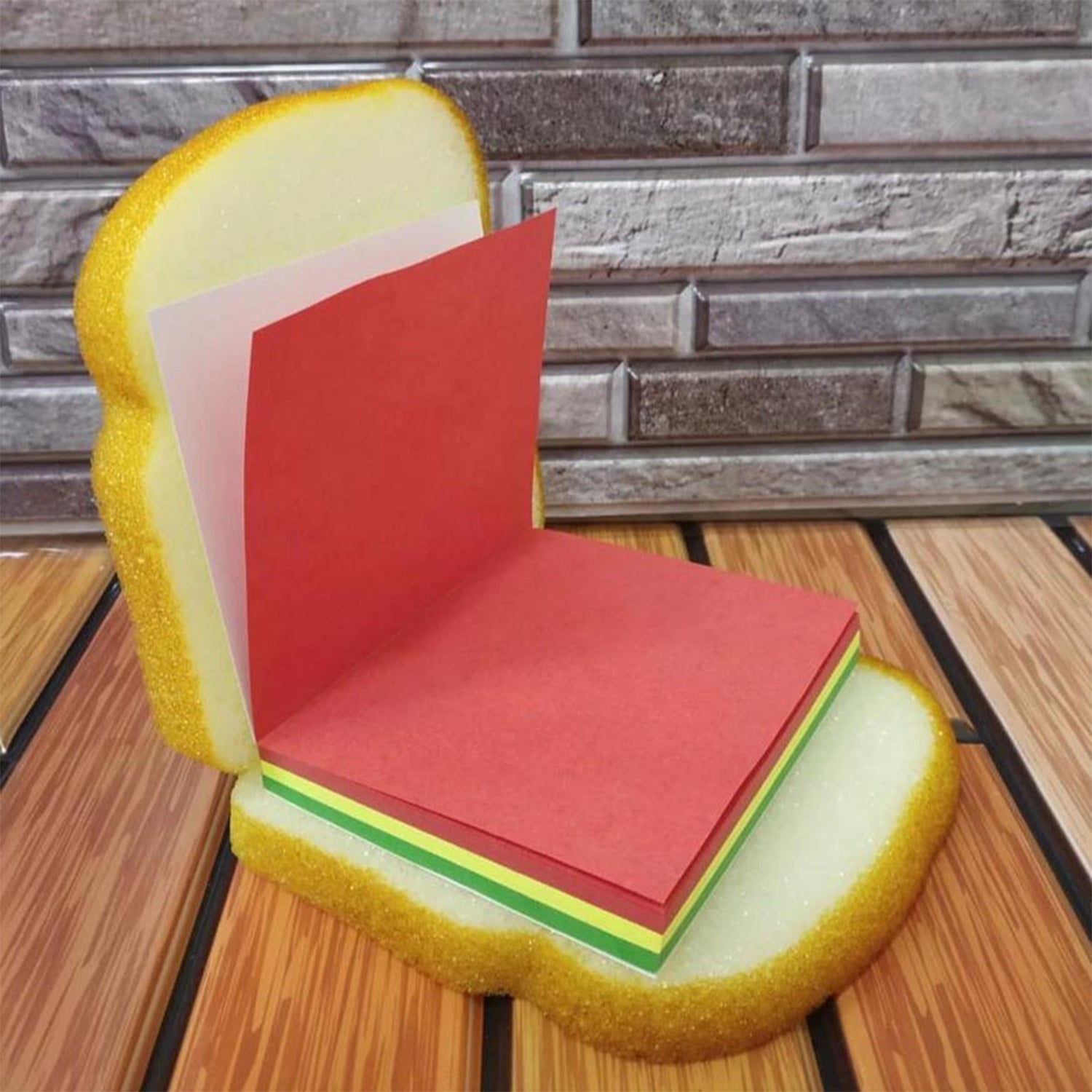 8072 Sandwich Shaped Notepad  Sticky Notes  Memo Pads Unique Mini Notes (Multicolor)