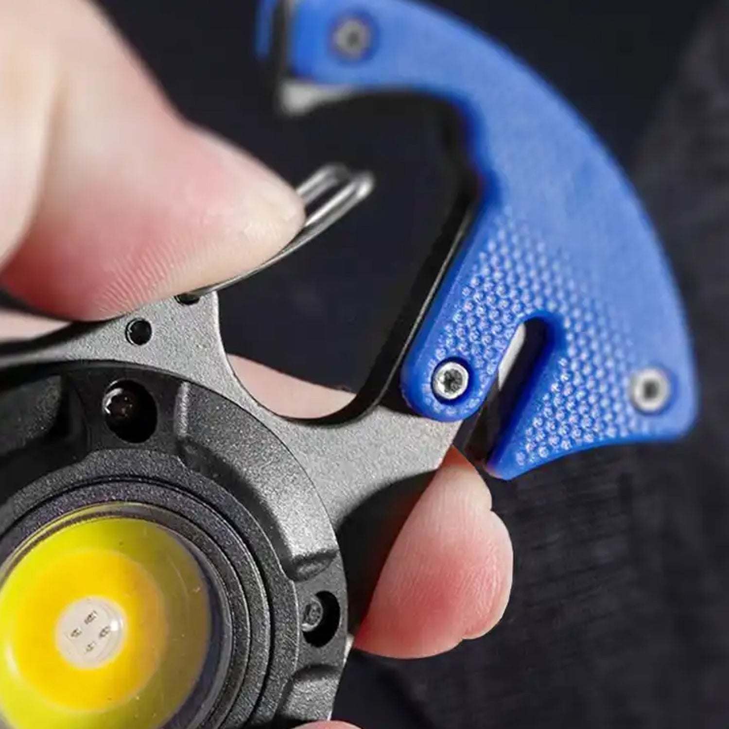 Keychain Led Flashlight Rechargeable Multi Function 6 Lighting Modes Pocket Key Chain Flash Light Usb For Outdoor Campingwalking With Cigarette Lighter