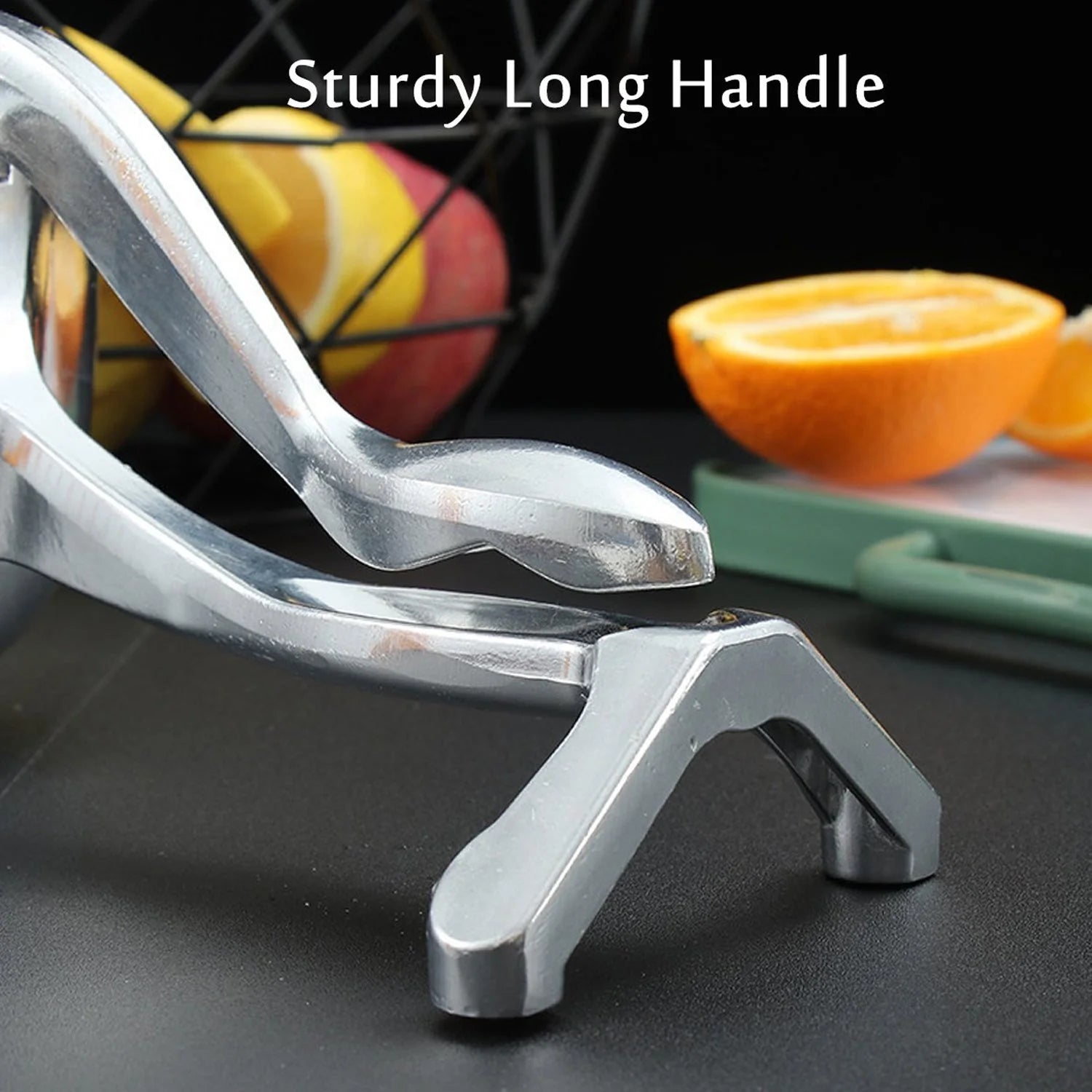 Manual Aluminum Fruit Press Juicer – Heavy-Duty Metal Hand Juicer