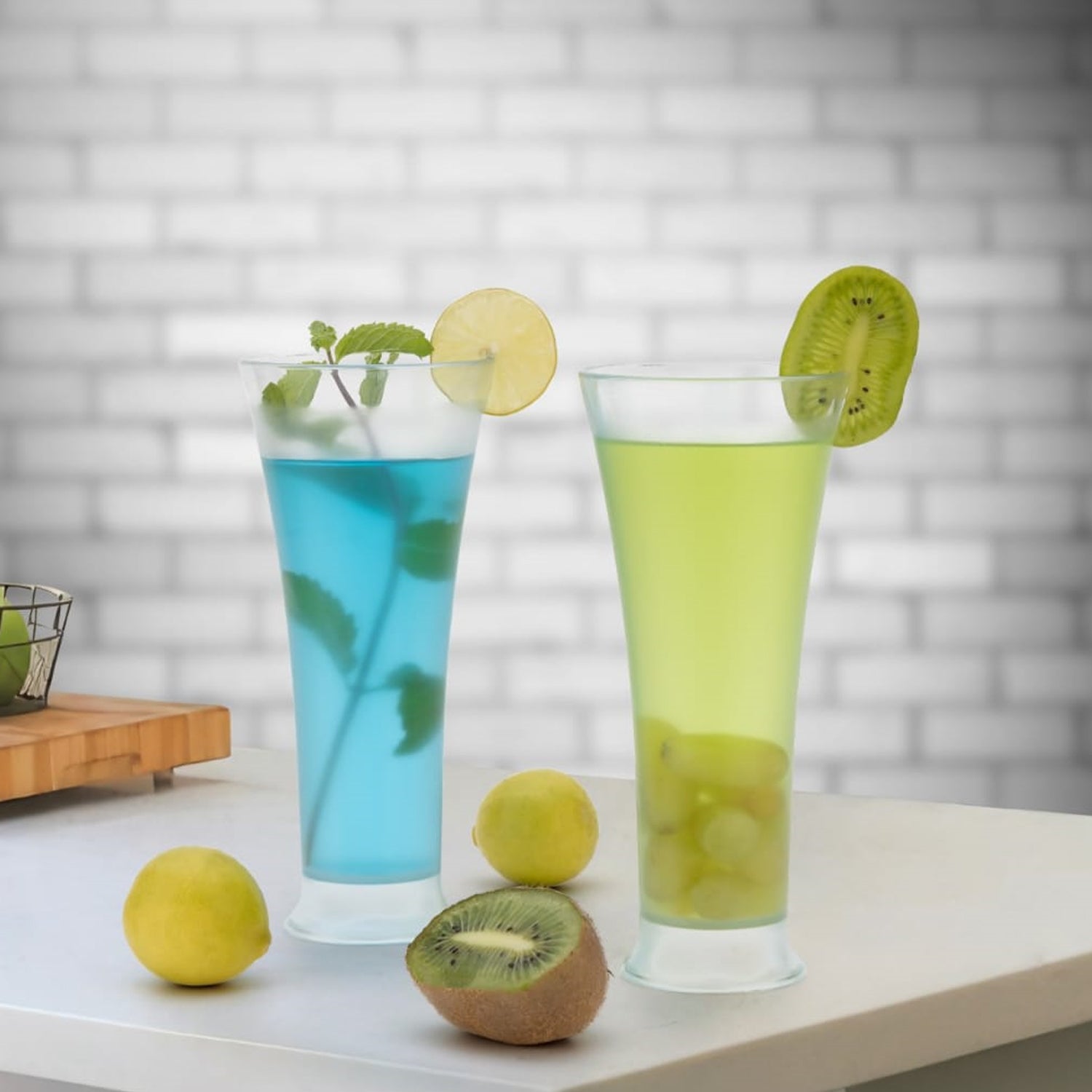 High Quality Faluda Ice Cream Juicer And Water Glasses Set Of 6 Transparent Drinking Water Glasses Stylish Glasses For Faluda Water Juice Glass Set Of 6 Pcs (300 Ml Approx)