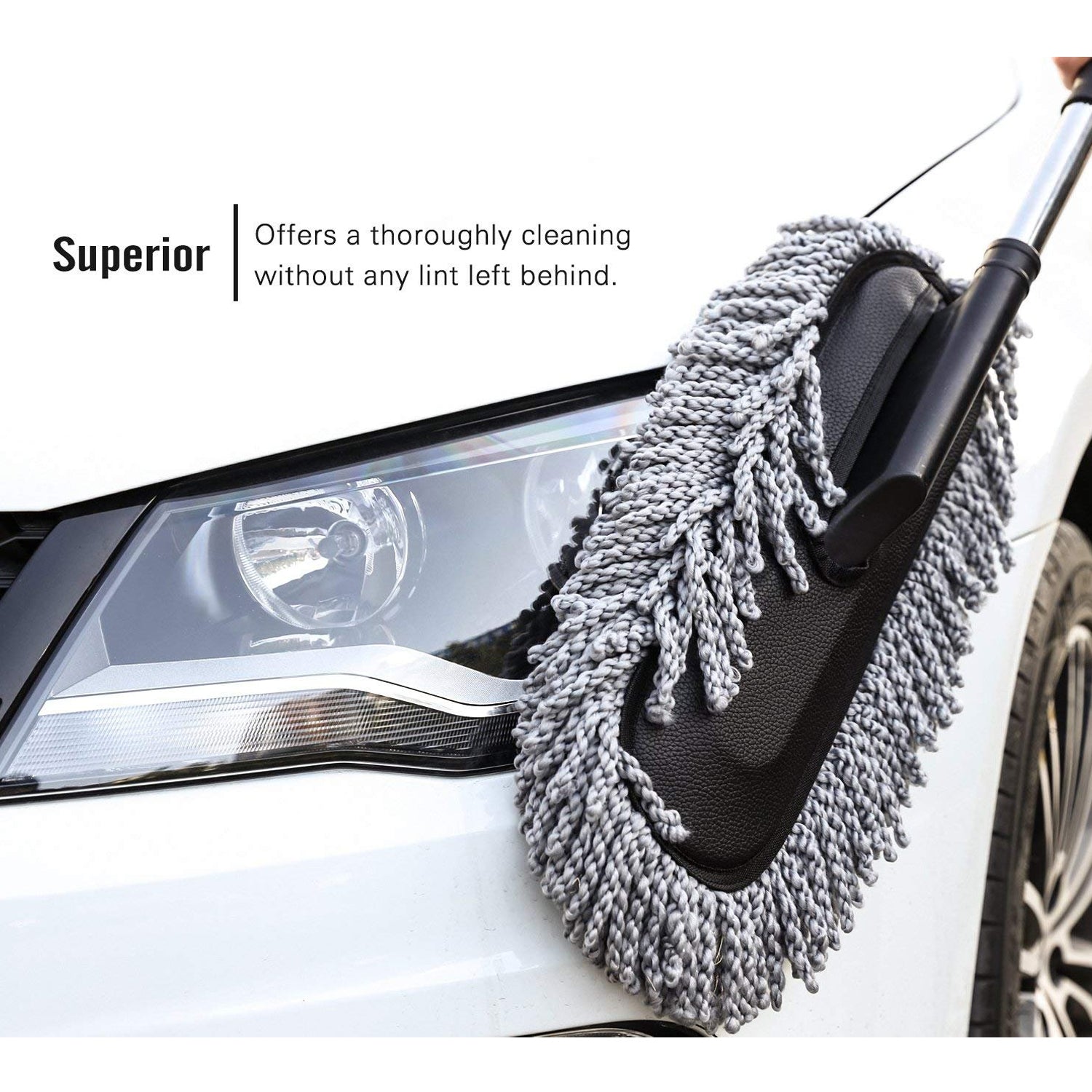 Car Duster Long Retractable soft non-slip handle Multipurpose Microfiber Wash Brush Vehicle Interior And Exterior Cleaning Kit With For Car Boats Or Home