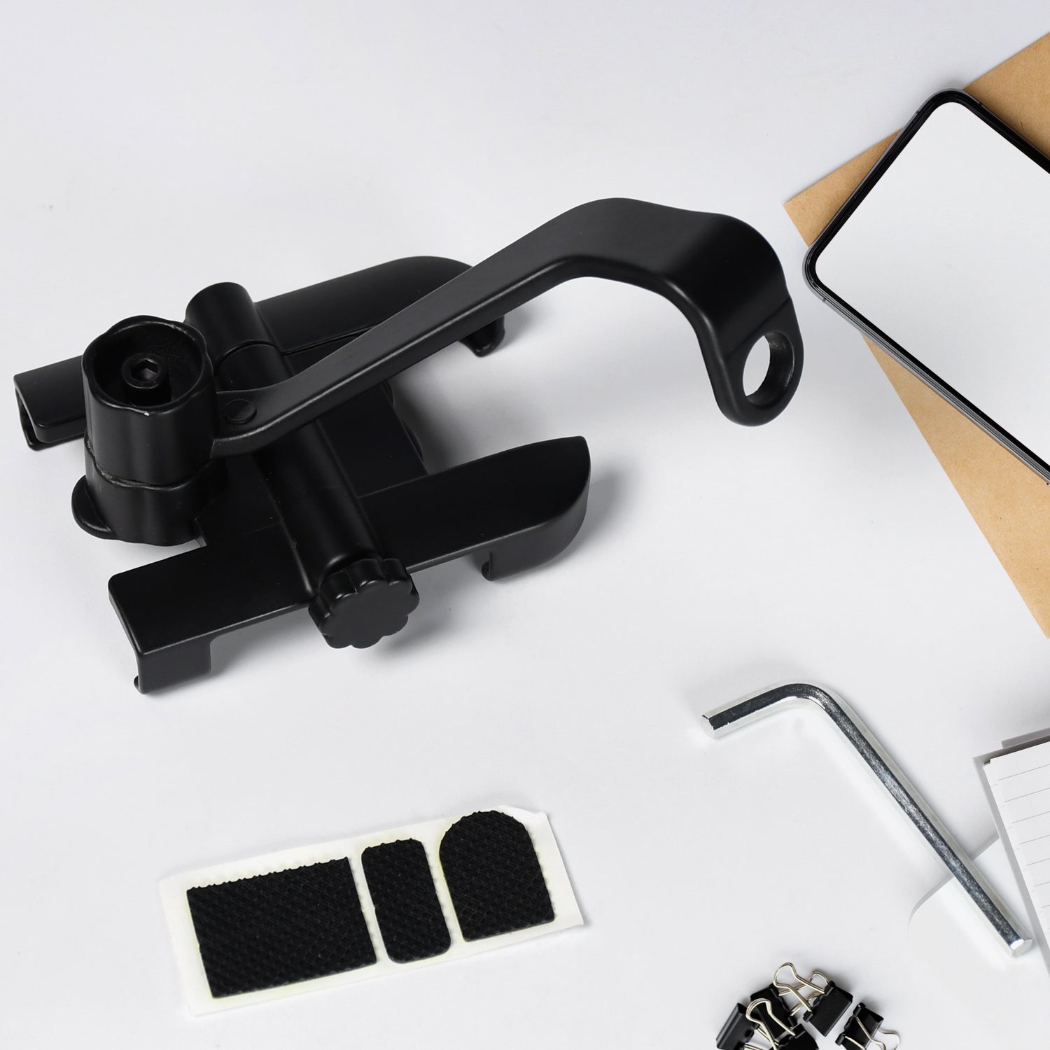 Mobile Phone Holder With Easy Adjustable Rear View Mirror Mount Solid Metal Cradle Stand Suitable For Bike  Mobile Phones