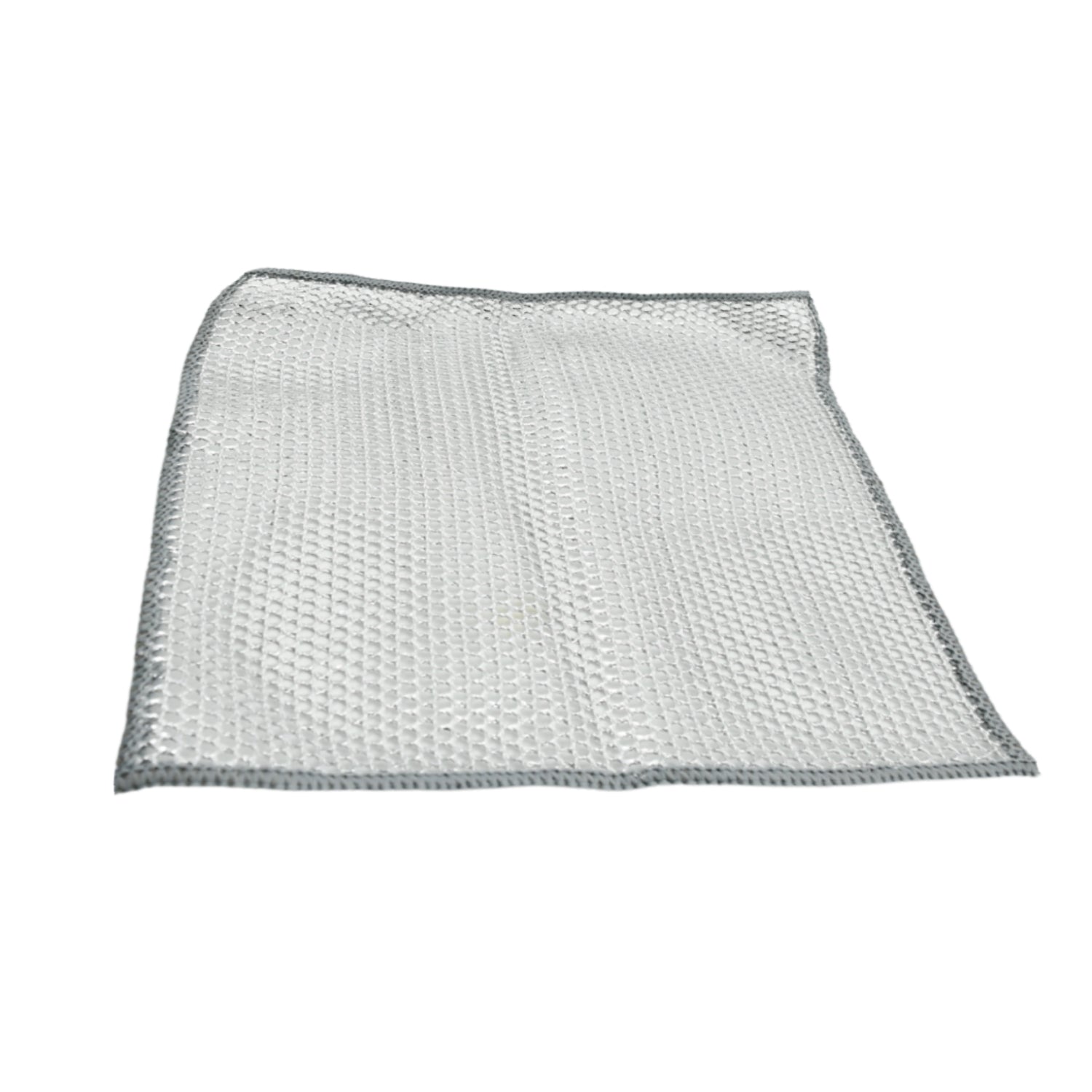 Double-sided Multipurpose Microfiber Cloths Stainless Steel Scrubber Non-scratch Wire Dishcloth Durable Kitchen Scrub Cloth (1 Pc  20x20 Cm)