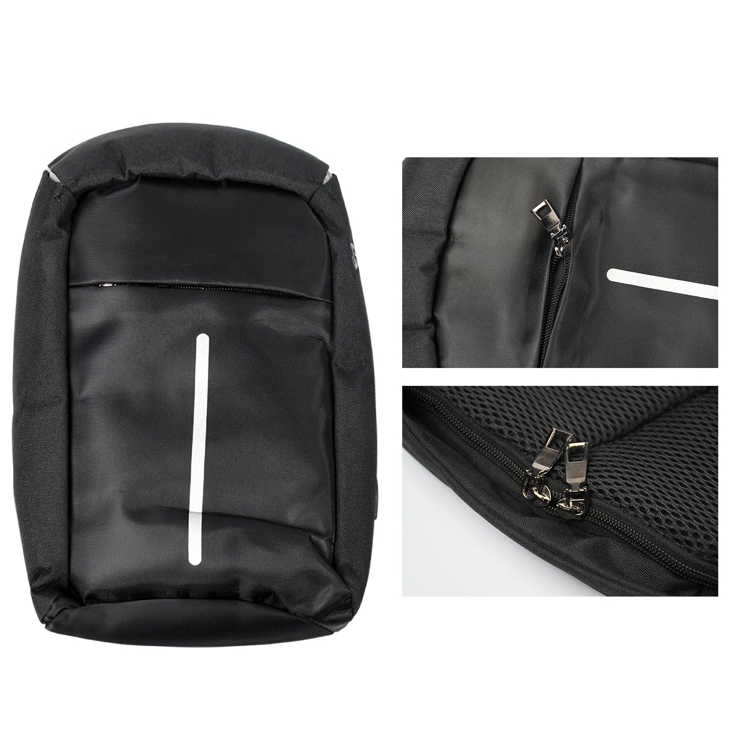 Waterproof Anti Theft Crossbody Fanny Pack Waist Bag Pu Leather Shoulder Bags Chest Men Casual Fashion Usb Charging Earphone Hook Sling Travel Messengers Bag