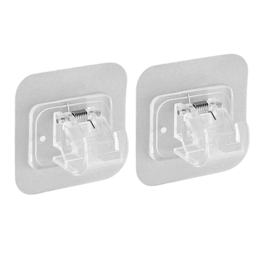 Curtain Rod Holder Self Adhesive Hooks (2 Pcs Set)