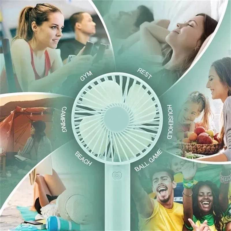 Portable Classic Hand Fan Table Fan 3 Step Speed Setting Fan Personal Desk Fan Suitable For Office  School  Home Use