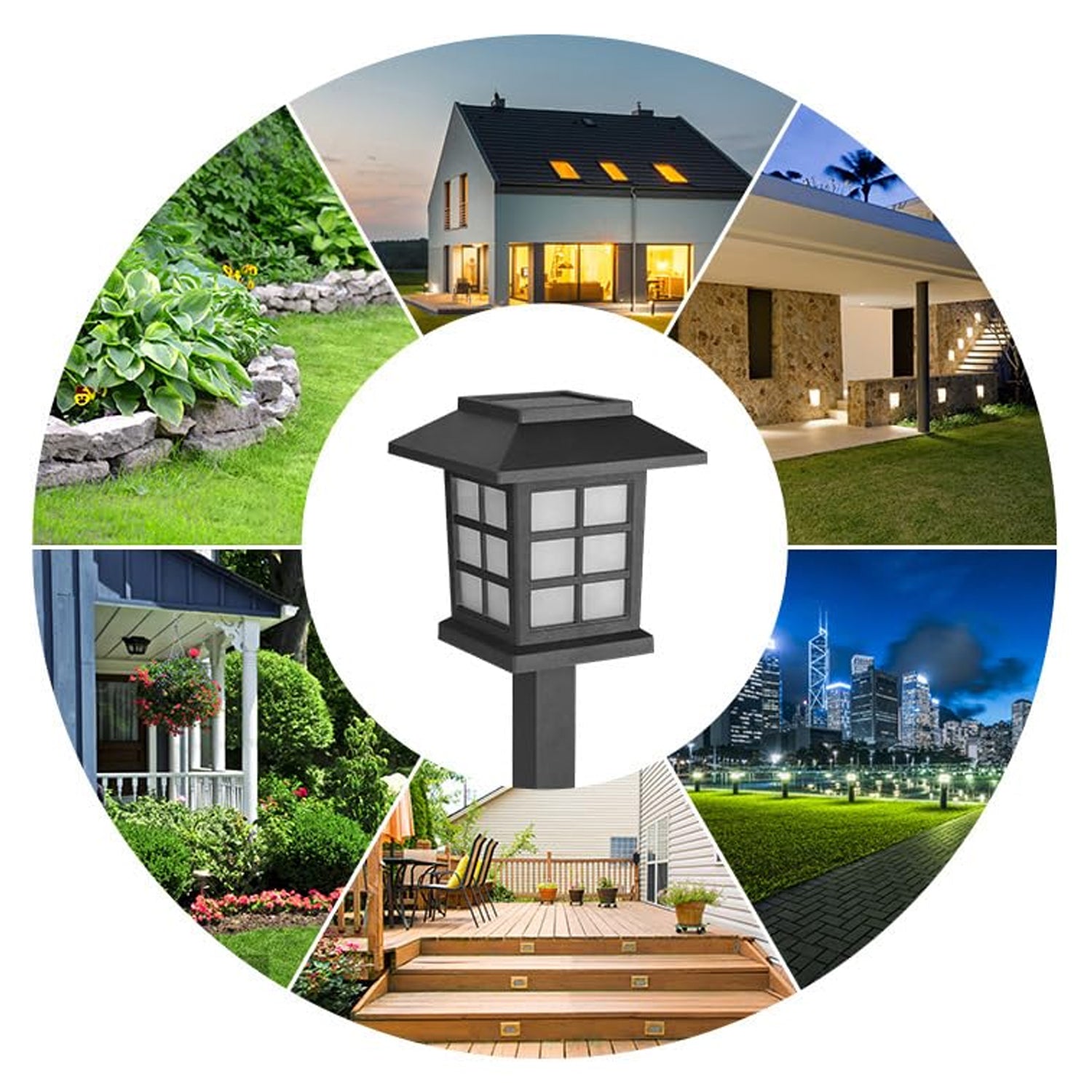 Solar Garden Lights Outdoor Solar Landscape Lights Waterproof Outdoor Solar Lights Walkway For Patio Lawn Yard And Landscape (Pack Of 2)