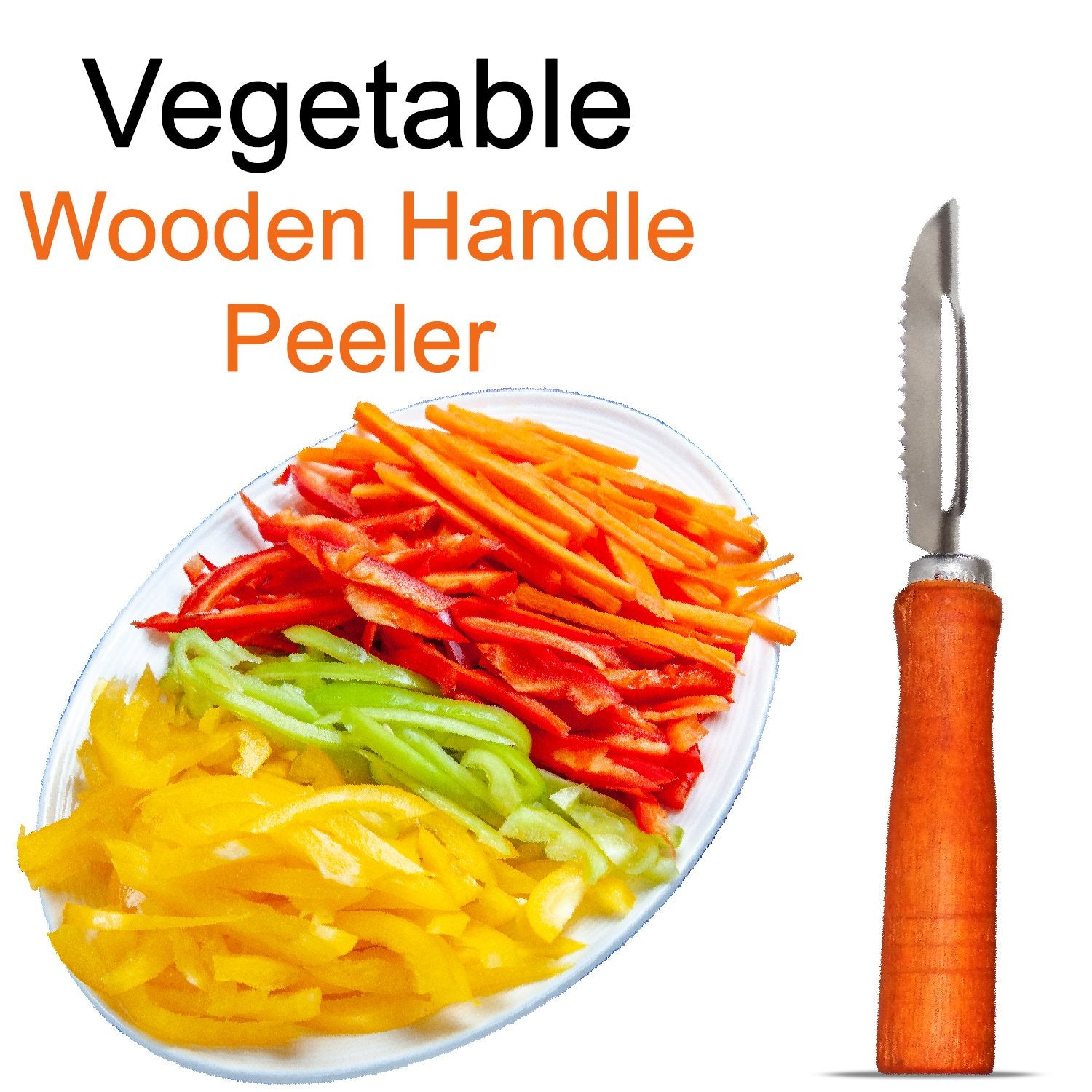 Wooden Handle And Stainless Steel Vegetable Peeler
