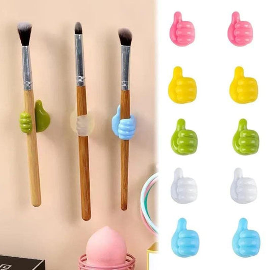 Thumb Cable Clipscord Holder Multi-functional Wall Hooks Cable Organizer Cable Management For Desk Home Office Car Multi Color (Pack Of 10)