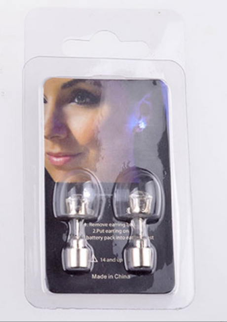 Flashing Earrings With LED Lights (1 Pair)