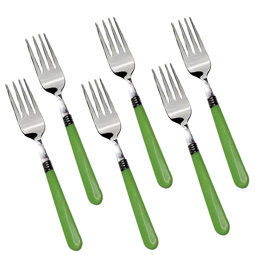 Stainless Steel Dining Fork Set – 6 Pcs Forks with Comfortable Grip for Home & Restaurant Use