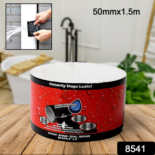 Leak Proof Tape Sealing Tape Stickers Water Leakage Stopper Block Quick Pipe Fix Pvc Waterproof Strong Adhesive Diy Home Garden Sticker Tapes (50mmx1.5m)