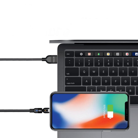 In 1 Magnetic Usb Charging Cable  Usb-c Android And Lightning With Extra Protecting Nylon Strong Magnetic Cable With Full Rotation Support Fast Charging