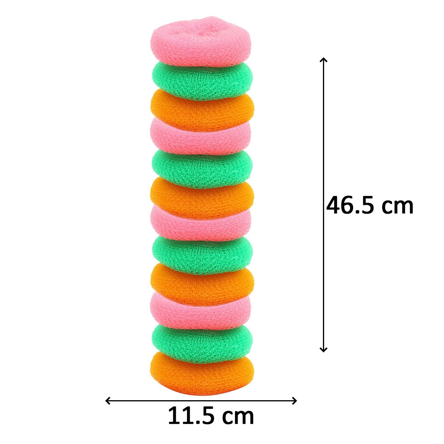Plastic Scrubber Round Nylon Scrubbers (12pcs Set)