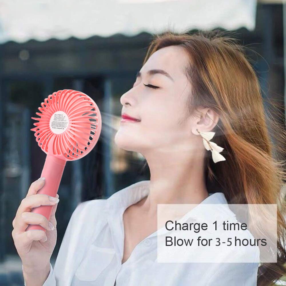 Portable Classic Hand Fan Table Fan 3 Step Speed Setting Fan Personal Desk Fan Suitable For Office  School  Home Use
