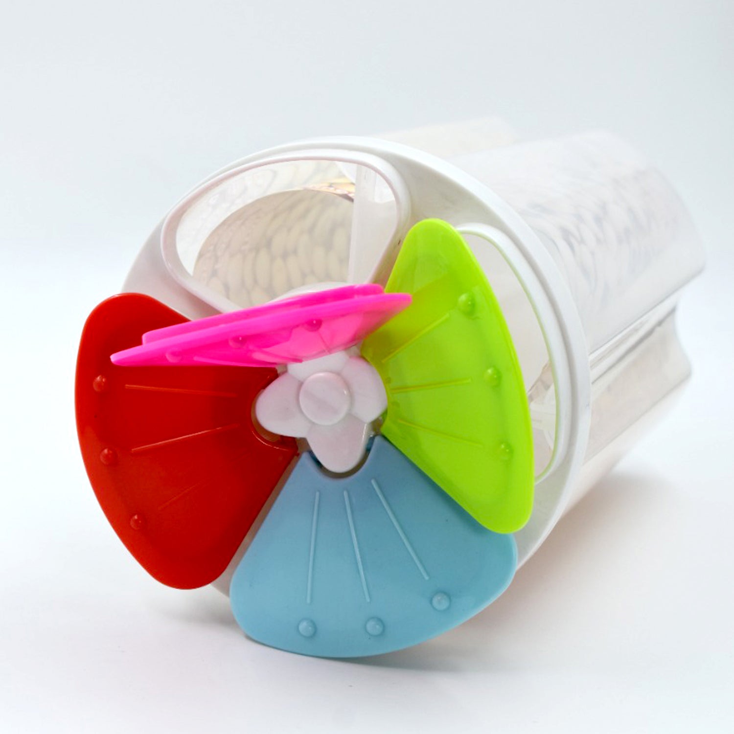 4 Section Storage Containers Airtight Transparent Food Plastic Storage Container