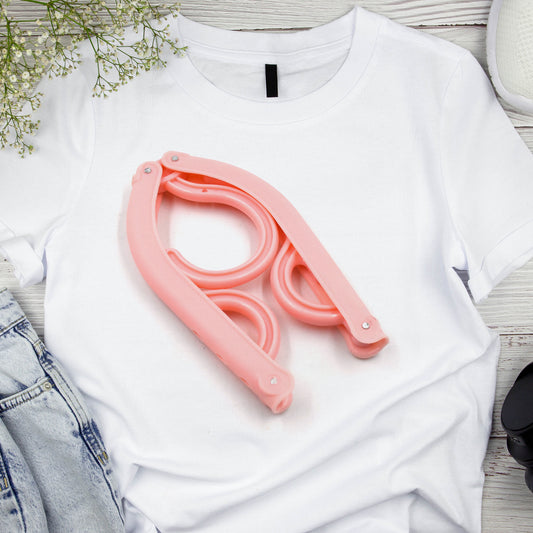 Travel Hangers With Clips Portable Folding Clothes Hangers For Scarves Suits Trousers Pants Shirts Socks Underwear Travel Home Foldable Clothes Drying Rack