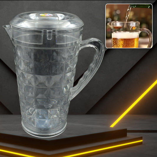 Mocktail Pet Jug  Plastic Jug With Lid Drinking Beverage Jag Transparent Tableware  Reusable Bpa Free Plastic Water Jug For Home Use Perfect For Home Restaurants