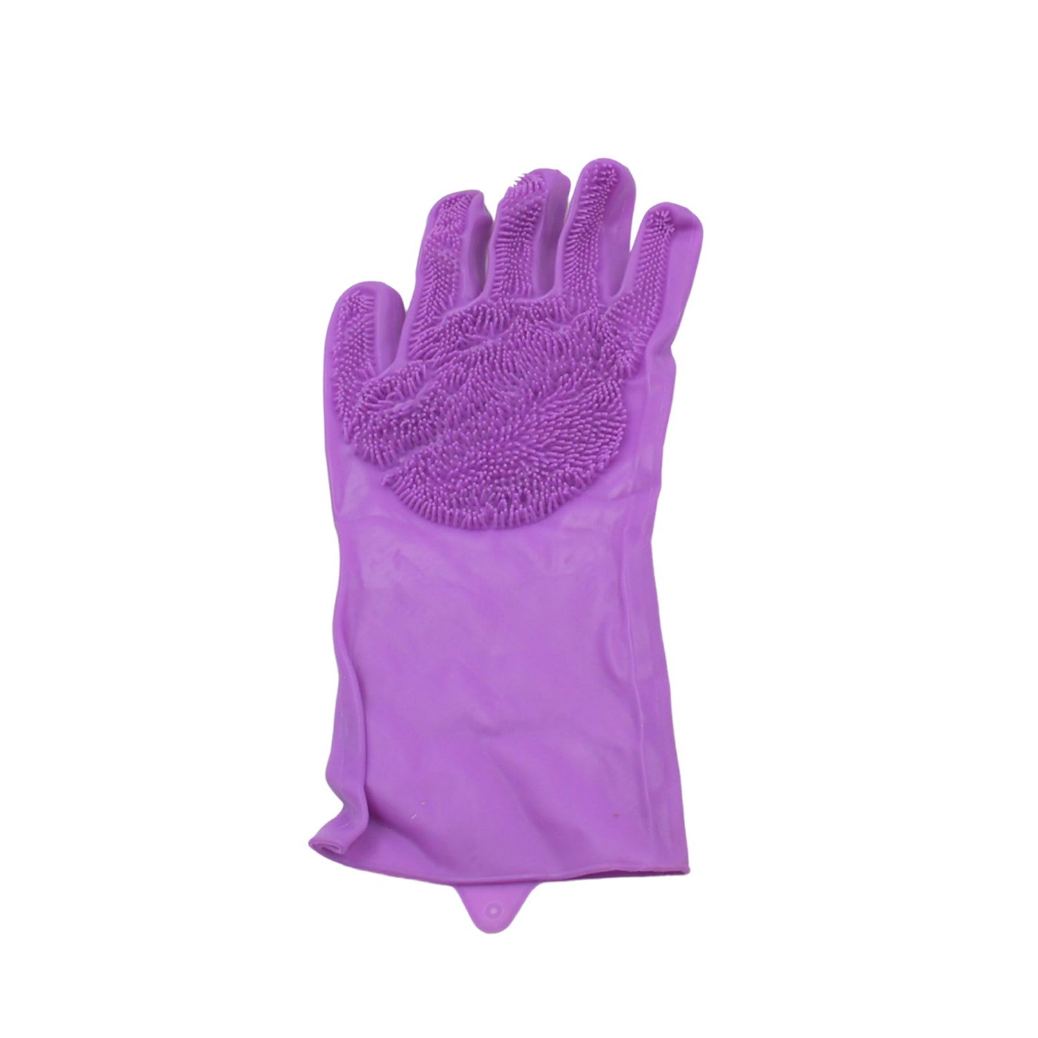 Dishwashing Gloves With Scrubber Silicone Cleaning Reusable Scrub Gloves For Wash Dish Kitchen Bathroom Pet Grooming Wet And Dry Glove (1 Pc Left Hand Gloves)