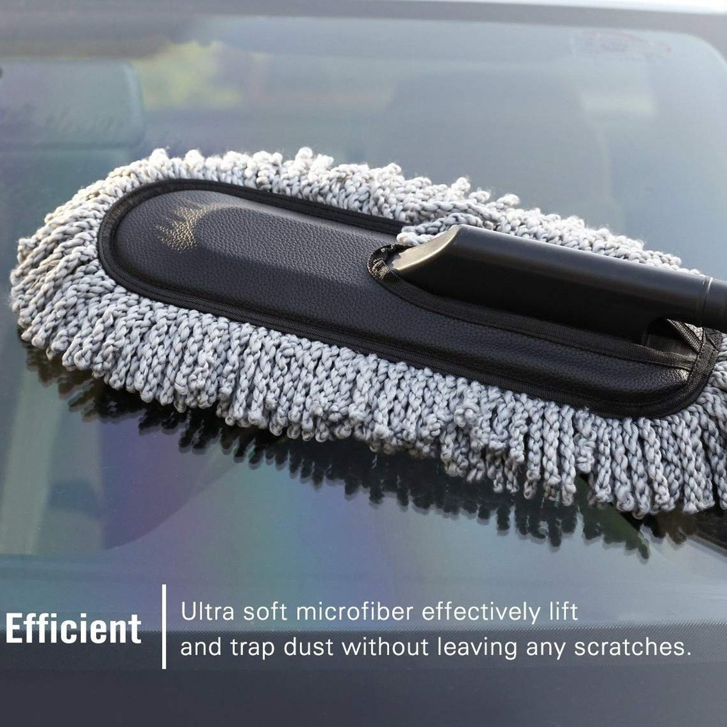 Car Duster Long Retractable soft non-slip handle Multipurpose Microfiber Wash Brush Vehicle Interior And Exterior Cleaning Kit With For Car Boats Or Home