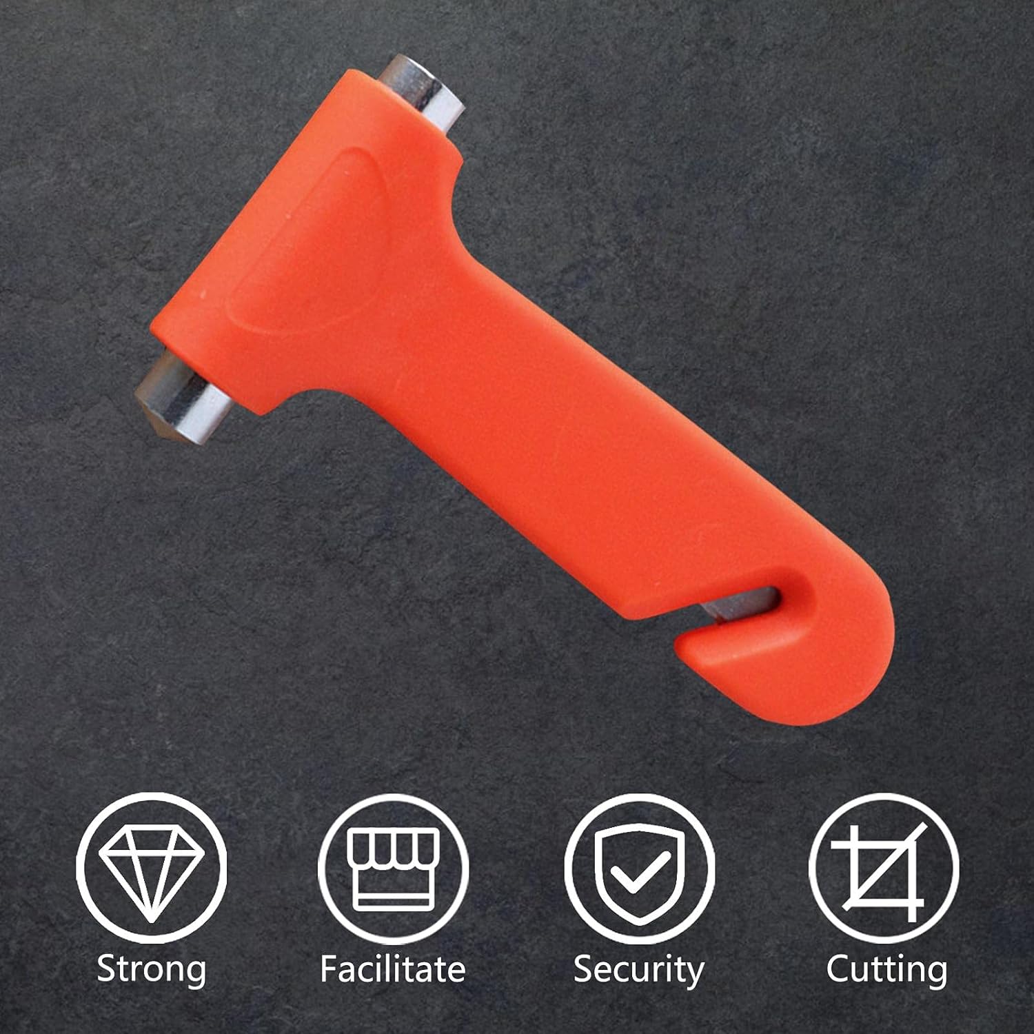 Car Safety Hammer emergency And Rescue Tool car Window Breaker And Seatbelt Cutter safety Hammer Emergency Rescue Toolcar Window Breaking Seat Belt Cutter (1 Pc)
