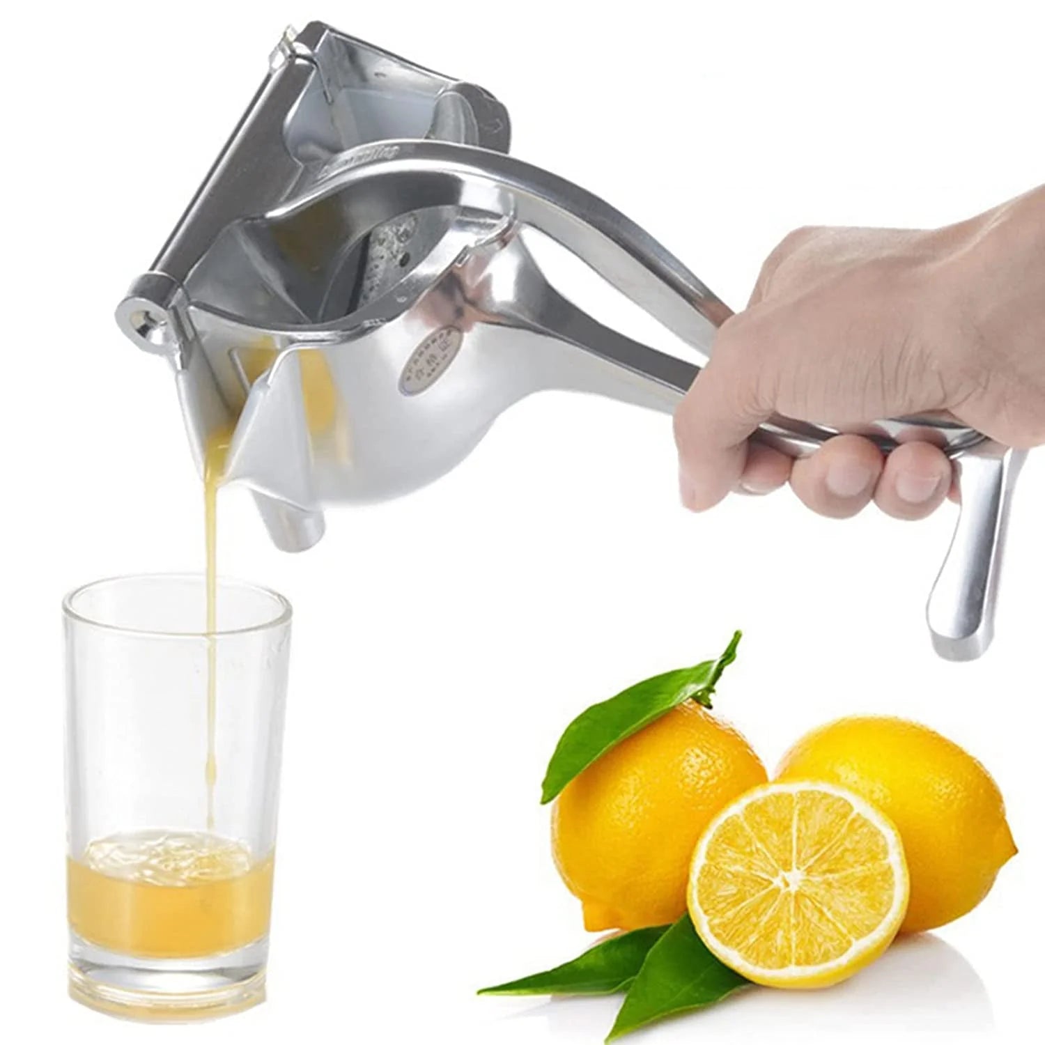Manual Aluminum Fruit Press Juicer – Heavy-Duty Metal Hand Juicer