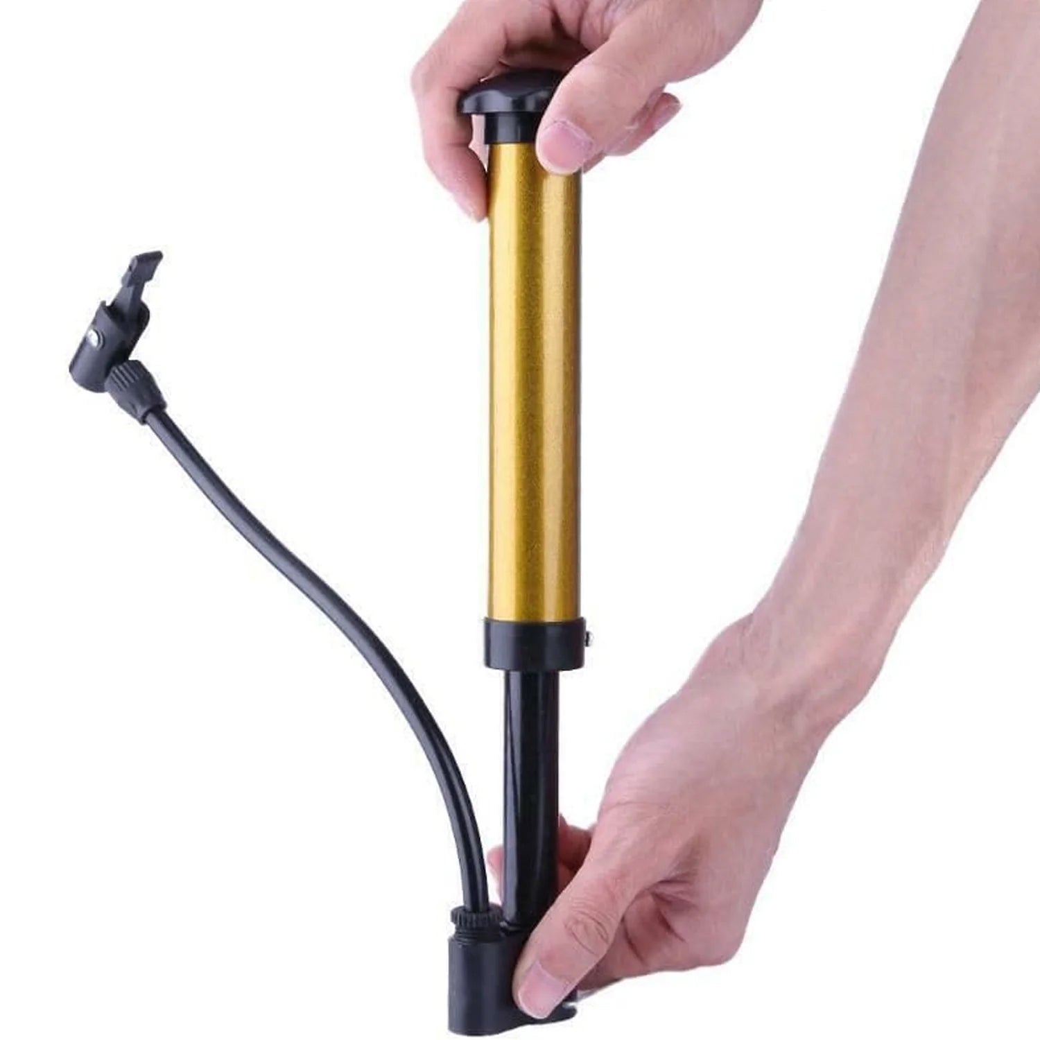 Mini Hand Air Ball Pump With 1 Pin Metal Portable High Pressure Air Pump Mini Basketball Inflator For Balls Basketball Soccer Volleyball Football Inflatable And More (1 Pc)