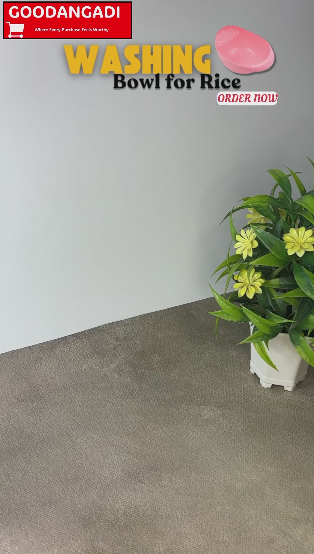 Rice Bowl Thick Drain Basket With Handle