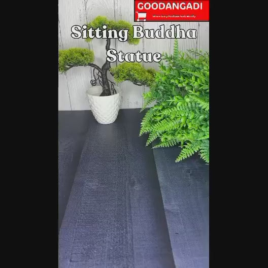Solar Powered Moving Head Sitting Action Buddha Statue (1 Pc)