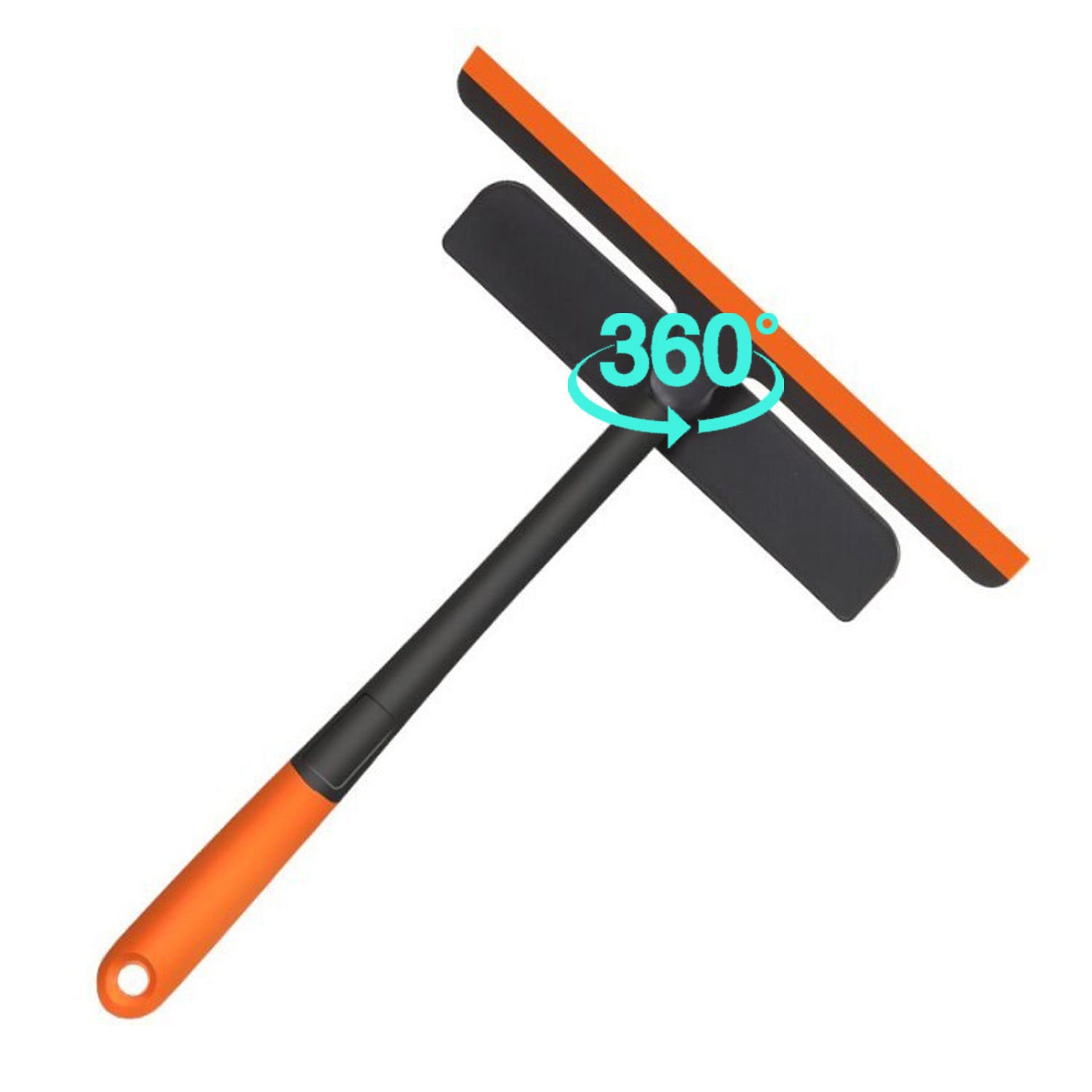 Plastic 3 In 1 Rotatable Double Side Design Cleaning Brush Glass Wiper For Glass Window Car Window Mirror Floor (Multicolor)