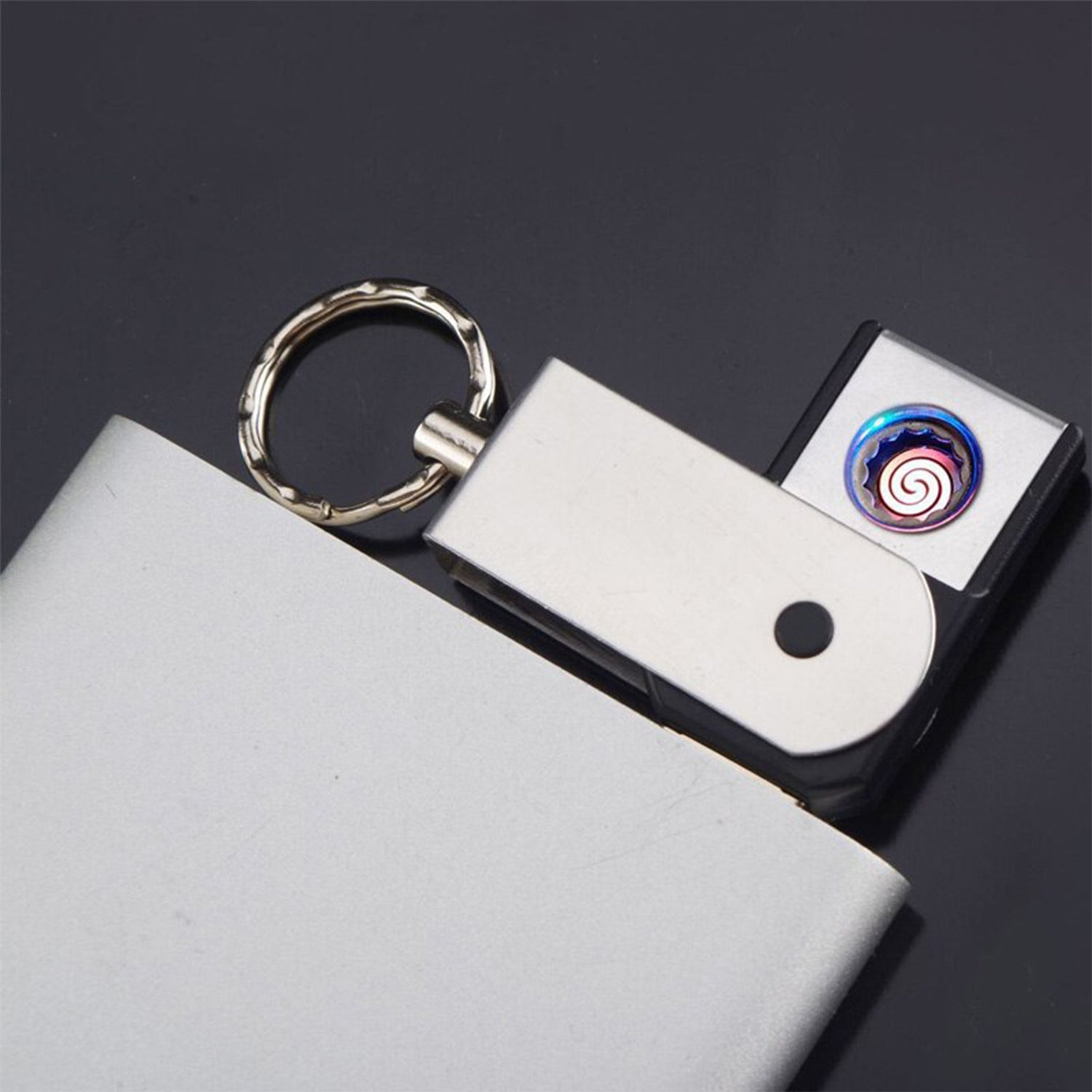 Usb Mini Portable Lighters With Thin Metal Creative