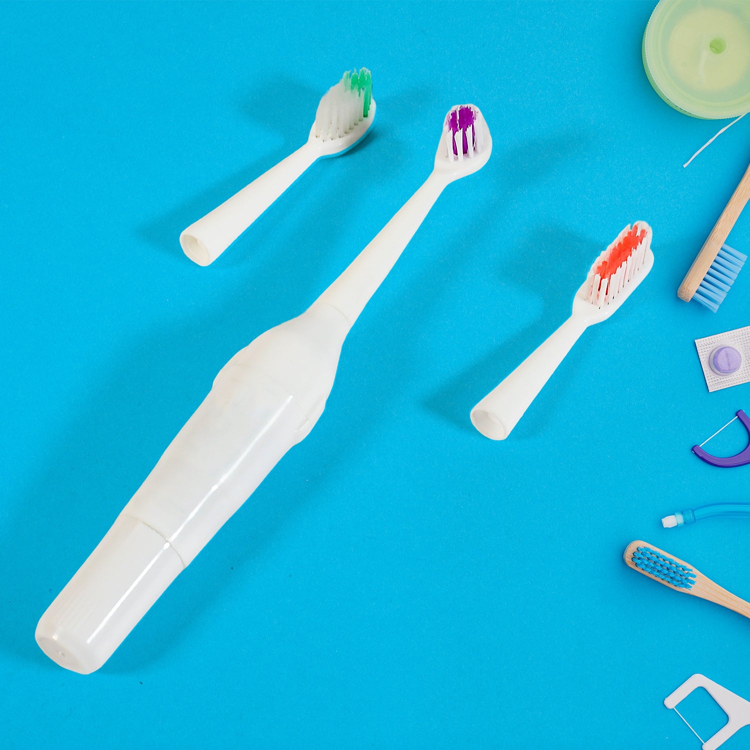 Electric Toothbrush For Adults And Teens Electric Toothbrush Battery Operated Deep Cleansing Toothbrush With Extra Brush Heads (Battery Not Included)