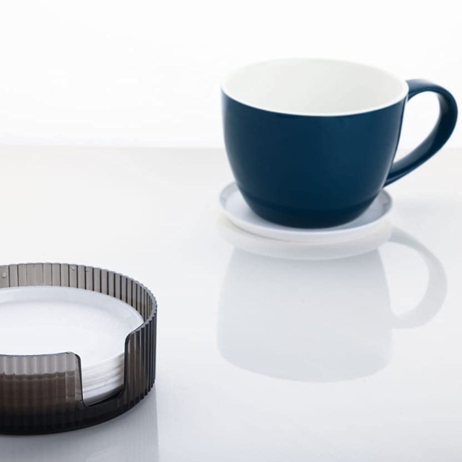 Coasters Set Of 6 Plastic Coasters Spill Protection For Table Desk Durable And Non Slip Plastic Coaster Fit Common Size Drinking Glass Coffee Cup Tea Cup Mug