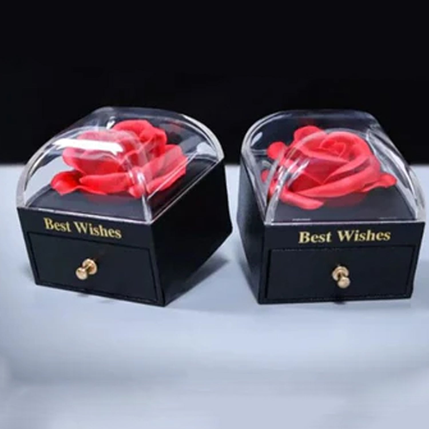 Preserved Eternal Rose Flower Gift Box Drawer (1 Pc)